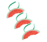 Gatuida 3pezzi Fascino di Capelli Forma di Anguria Cerchietto Estivo alla Moda Accessori per Capelli alla Frutta per Eventi all Aperto e Costumi da Ballo