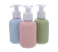 Gatuida 3pezzi Flacone di Idratante Ricaricabile da Dispenser di Sapone Pompa di Perdite Contenitore da Viaggio per Lozione Compressibile Erogatore Preciso per Shampoo e Sapone Liquido