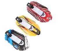 Gatuida 3pezzi Mini Imbarcazione Gonfiabile Giocattolo Giocattolo Orologeria Per Bagnetto Accessori Per Ragazzo Ragazza Divertente Fontana Blu Rosso Giallo