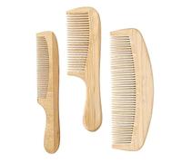 Gatuida 3pezzi Pettine Di Bambù Denti Fini Pettine Antistatico Per Capelli Complessivo Per Donna Per Massaggio Del Capelluto Multifunzione