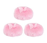 Gatuida 3pezzi Piumini Talco Ragazzo Ragazza in Lungo Soffici Round Puff Per Polvere Corpo e Prickly Heat Design Decorazione Rosa Per Uso Sicuro Di Ragazzo Ragazza e Adulti