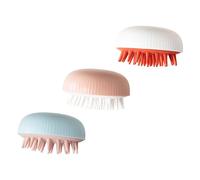 Gatuida 3pezzi Spazzola del Capelluto Spazzola per Shampoo Massaggiatore per Capelluto Rimuove la Forfora Sebo Indurito Sporco Adatta Tutti i Tipi di Capelli Ergonomico Delicato