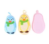 Gatuida 3pezzi Spugna da Bagno per Bimbi Spugna da Doccia Resistente da Bagno per Ragazzo Ragazza Cordino Bagnoschiuma per Ragazzo Ragazza
