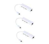 Gatuida 3pezzi Type-c Ethernet LAN USB per Plus Note e Adattatore Stabile e USB per Smartphone e Computer