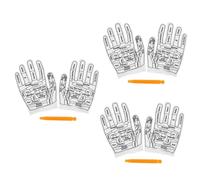 Gatuida 3sets Guanti Massaggianti Per Riflessologia e Massaggiante Completo Per Relax e Rilascio Energetico Delle Mani Strumenti Per Massaggio Acupressione e Benessere Fisico Guanti