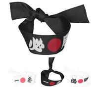 Gatuida 4 fasce per capelli Hachimaki Karate da chef di sushi giapponese - Fasce per capelli da guerriero ninja Bandana da chef di sushi per karate Sport Cucina Cucina Costume Forniture