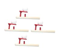 Gatuida 4 Giocattoli Soffia Palle Galleggianti in Legno Gioco Educativo di per Sviluppo Controllo del e Muscoli Labiali Sicuro e Leggero per Feste