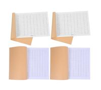 Gatuida 4 Libri Contabili a Griglia per Inventario e Finanza Personale - Registro Entrate e Uscite, Quaderno Mastro Vuoto per Ufficio, Scuola e Gestione Spese Aziendali