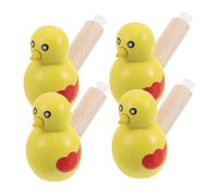 Gatuida 4 Per Uccelli in Legno: Giocattoli Musicali Gli Uccelli, Strumento Musicale Per Feste, Natale, Per Bambini, Educazione Musicale