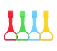 Gatuida 4 Pezzi Anelli Per Ganci Per Lettino Da Gioco Assistenti Per Camminare Anelli Per Esercizi Per Supporto Al Lettino Per Bambino e Bambina Piccoli Colori Vivaci Per Stimolazione Visi