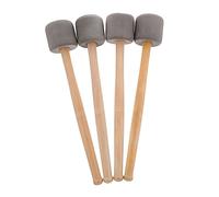 Gatuida 4 pezzi Bacchette per Grancassa con Testa in in Legno Resistente Battenti per Strumento Percussione Morbide e Facili da Impugnare Accessori per Batteria e Timpano