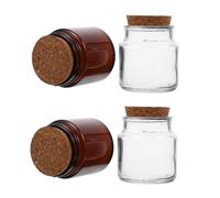 Gatuida 4 Pezzi Barattoli Portacandele in Vetro Trasparente e Tea Color con Contenitori per Candele Profumate da Te Vasetti per Aromaterapia e Decorazioni Casa Accessori per Creazione