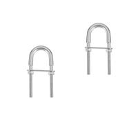 Gatuida 4 Pezzi Bullone a U in Acciaio Inossidabile per Rigging Industriale | Finitura Lucida e Contorni Lisci, Adatto a Barre Metalliche e Accessori, per Cantiere e Lavori Pesanti