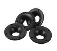 Gatuida 4 Pezzi Corno di altoparlante accessori per altoparlanti tweeter dell'altoparlante stereo tweeter a clacson per auto altoparlanti esterni altoparlanti a tromba plastica Nero