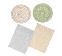 Gatuida 4 Pezzi decorazione del tappeto mini tappeto per la casa delle bambole tappetto tappetino accessorio tappeto di tappeto per bambole piccolo tappeto per la casa stoffa