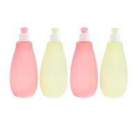 Gatuida 4 pezzi detergente per sederino per neonati da 350 ml, flacone per il lavaggio dei bambini portatile in materiale PP, spruzzatore per bidet portatile per l'igiene dei neonati e il lavaggio