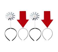 Gatuida 4 pezzi di cerchietto per con freccia, accessorio per feste, simbolo unico, accessorio per cosplay, addio al nubilato, festa, laurea