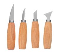 Gatuida 4 pezzi di coltello per intaglio del legno: strumento per intaglio del legno con manico in - coltelli per modellare e scolpire per hobby, lavorazione del argilla e cera