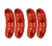 Gatuida 4 pezzi di finto hot dog artificiale: salsiccia finta - hot dog simulato - di cibo simulato realistico - decorazione per negozio di fast food
