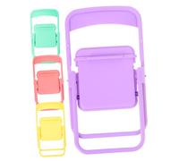 Gatuida 4 Pezzi Di Sedia Da Bambola Mobili Per Case Delle Bambole Sedia Da Bambole Miniature Delle Bambole Accessori Per La Casa Delle Bambole Little Doll House Furniture Plastica
