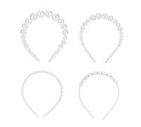 Gatuida 4 pezzi Fasce Cerimonia con Artigianali Cerchietti Eleganti Sposa per Donne e Ragazze Accessori per Matrimonio e Feste Design Raffinato e Sul Capo