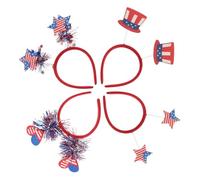Gatuida 4 Pezzi Fasce per Capelli per Festa del Luglio Accessori Patriottici per Raduni e Festival Cerchietti Tema Indipendenza con Stili Creativi per Photobooth e Celebrazioni