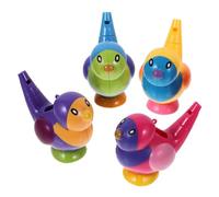 Gatuida 4 pezzi Fischietti Forma di in Plastica per Giocattoli da Bagno Colorati e Educativi Suono Allegro per Stimolare e Percezione dei