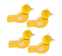 Gatuida 4 Pezzi Fischietto Giocattolo Per Bambini in Legno Strumenti Musicali Dal Design Realistico Per Apprendimento Precoce e Divertimento Per Bambini