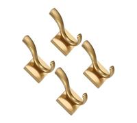 Gatuida 4 pezzi Ganci da Parete in Metallo Oro Opaco per Appendiabiti Asciugamani e Cappelli Facili da Installare per Ingresso Camera e Bagno