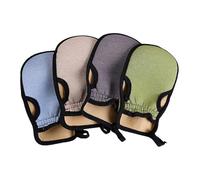 Gatuida 4 pezzi Guanti Esfolianti da Bagno in Morbido e Resistente Guanti Doccia Indossabili per Esfoliazione Corpo Adatti per Braccia Gambe Schiena e Viso Colori Casuali Colore Casuale