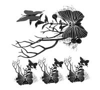 Gatuida 4 Pezzi Halloween Spider Web Hair Clips Lightweight Gothic Barrettes With Butterfly And Skull Design For Women And Party Costumes