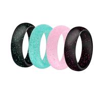 Gatuida 4 pezzi in Silicone Sportivi Donna Colorati con Glitter Flessibili e Traspiranti per Esercizi Design Ergonomico Antisudore Comfort e Sicurezza per Tutte