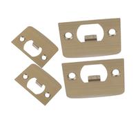 Gatuida 4 pezzi Piastra Riscontro Serratura in Acciaio Inossidabile Compatibile con Scrocco Porta Design Compatto e Facile da Installare per Riparazioni Serrature