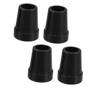 Gatuida 4 Pezzi Puntali Antiscivolo per Bastoni Trekking Resistente per Crutches per Anziani Compatibili con Neri