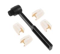 Gatuida 4 pezzi Puntine di Ricambio per Giradischi con Asta in Alluminio e Spazzola di Pulizia Aghi Ovali per Fonografo Puntine Stilo Sostitutive per Lettore Vinile Facili da Installare e