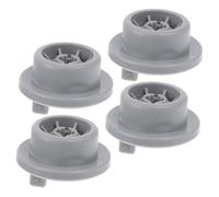 Gatuida 4 Pezzi Ruote Lavastoviglie in Plastica Grigie, Rulli Inferiori per Cestello, Accessori Ricambio per Elettrodomestici, Kit Riparazione Compatibile con Modelli Popolari
