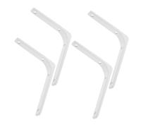Gatuida 4 pezzi Supporti Mensola Muro in Acciaio Inox Spessi Staffe Angolari Resistenti per Mensole Galleggianti Montaggio Parete per Bagno Cucina Studio Reggimensole Stabile e