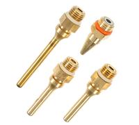 Gatuida 4 pezzi Ugelli per Colla in Rame con Tubo lungo Assortiti Punte Antigoccia per Colla Sostituzione Resistente e Flusso Uniforme Colore Casuale Colore Casuale