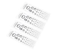 Gatuida 4 Pz Test Della Visione Bambini Grafici Oculari Per Bambini Carta Degli Occhi Analfabeta Manifesto Adorabili Schemi Oculari Starnuto Bambino Che Fa i Primi Passi Pvc Lettera
