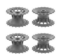 Gatuida 4 ruote motrici per telaio di carro armato - Parti di ruote dentate in plastica da 2,16" per modelli di carri armati militari RC e aggiornamenti di giocattoli - Riparazione fai da te e