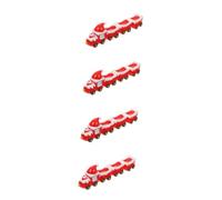 Gatuida 4 Set di Decorazioni Natalizie per Alci Slitte Trainate da Cervi Micro Paesaggio Accessori Decorazioni per Le Feste Mini Villaggio di Natale Miniature di Natale Articoli