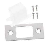 Gatuida 4 set Kit Piastre Copri Foro Porta in Acciaio Inossidabile Rinforzo Serratura Sicurezza con Bulloni Facile Installazione per Porte Interne e Blindate