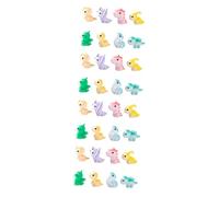 Gatuida 4 Set Ornamenti per Bambole di Dinosauro Piccoli Giocattoli di Dinosauri Shower Decorazioni di Dinosauri Figurine Figurina Lucertola Festa dei Dinosauri Mini Resina 8 Pezzi*4