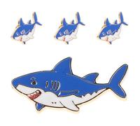 Gatuida 4 spille da bavero a forma di squalo, a forma di animale marino, per feste a tema oceano, bomboniere, forniture per lo scambio di regali, vestiti, cappelli, accessori