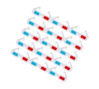 Gatuida 40 pezzi Occhiali Carta Anaglifi di Colore Rosso e Blu per Film Portatili per Tv e Cinema Leggeri e Facili da Usare per Condivisione e Sostituzione