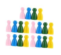 Gatuida 40 pezzi Pedine da Gioco da Tavolo in Legno Naturale Forma Umana Portatile per Scacchi e Giochi da Tavolo Accessori Educativi per Sviluppo Logico e Manuale Colore Colore Casuale