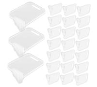Gatuida 40pezzi Divisorio in Plastica Per Uso Domestico Separatore Trasparente Per Frigorifero Accessorio Multiuso Per Congelatore Pratico Separatore Sportello Laterale Parte Di Organizzaz