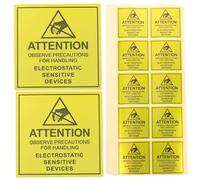 Gatuida 450 pezzi Etichette di Avvertimento Antistatiche Adesivi di per Dispositivi Statici Decalcomanie Chiare e Resistenti per Ufficio Laboratorio e Elettronico