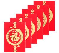 Gatuida 48 Pezzi Buste Rosse Anno del Serpente in Carta Spessa Design Cinese Tradizionale Buste Soldi per Capodanno Lunare Matrimoni e Compleanni Decorazioni Festive Rosse Lunghe