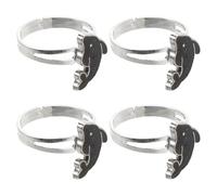 Gatuida 4pezzi Anello Umore che Cambia Colore e Temperatura per Ragazzo Ragazza Gioielli Tema Animale per Ragazzi e Ragazze Design Delfino Confezione Multipla come Regalo di Natale
